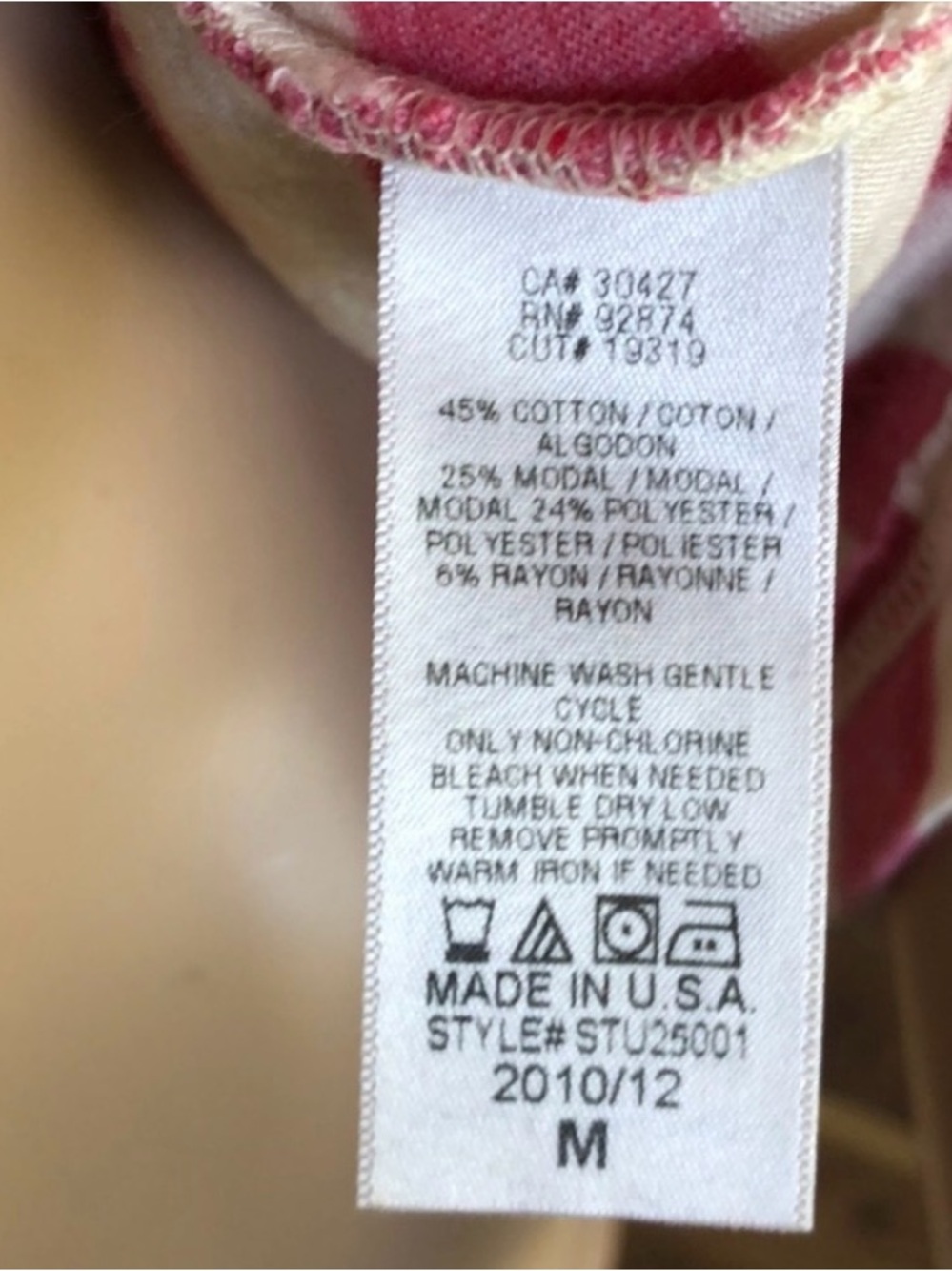 Splendid Pink & White Striped Hooded Women's Top - Picture 16 of 16